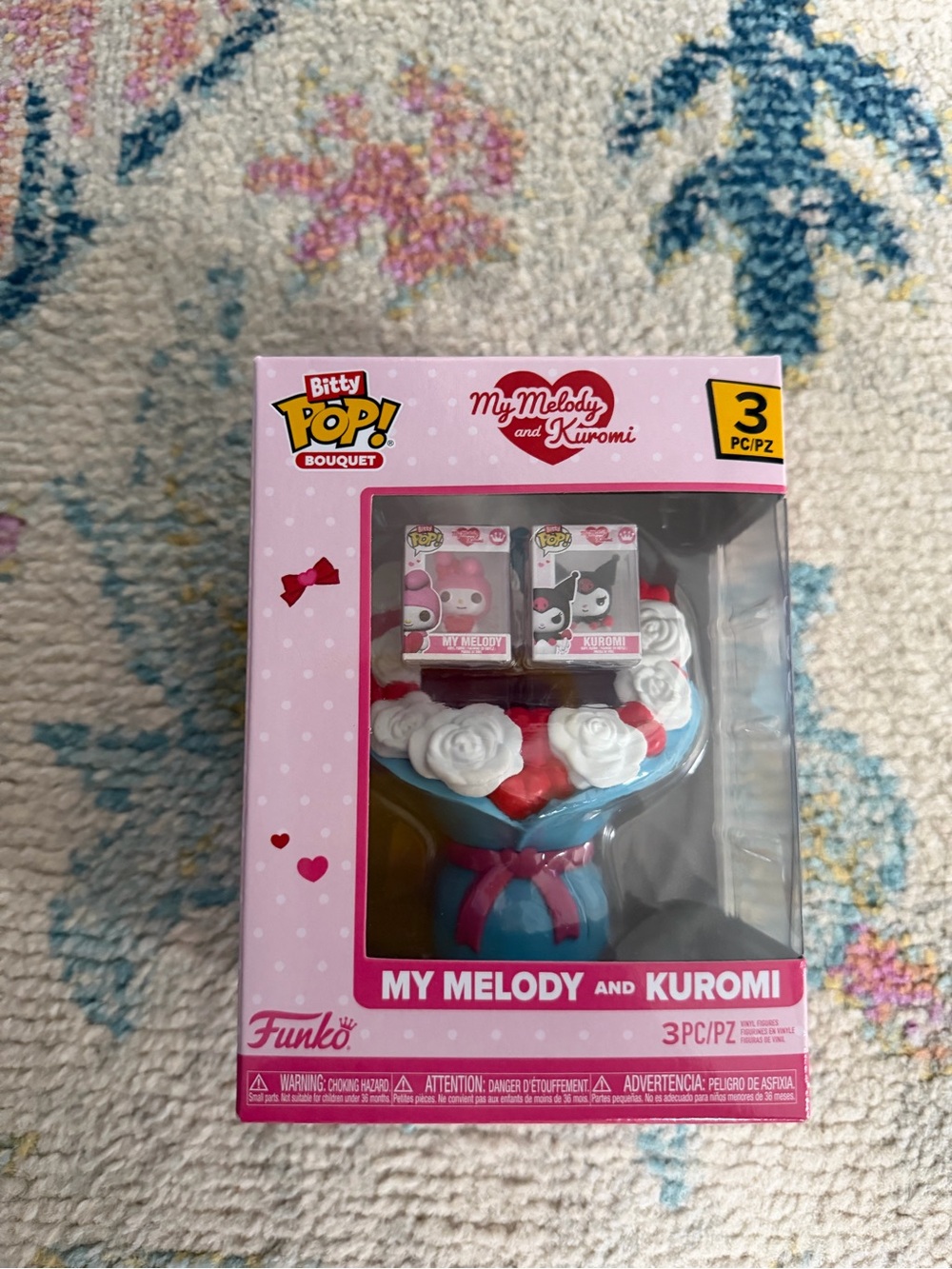Funko My Melody and Kuromi Bitty Pop Bouquet - Pink Red White